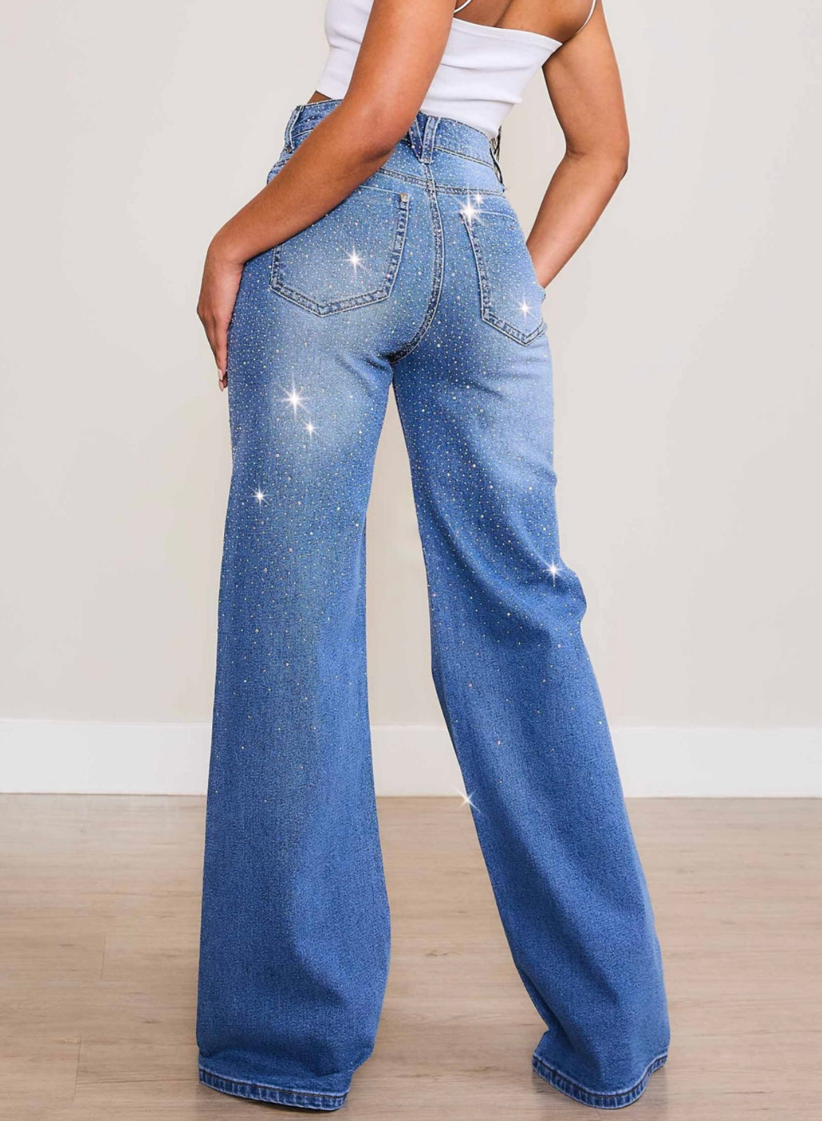 Rhinestone jeans