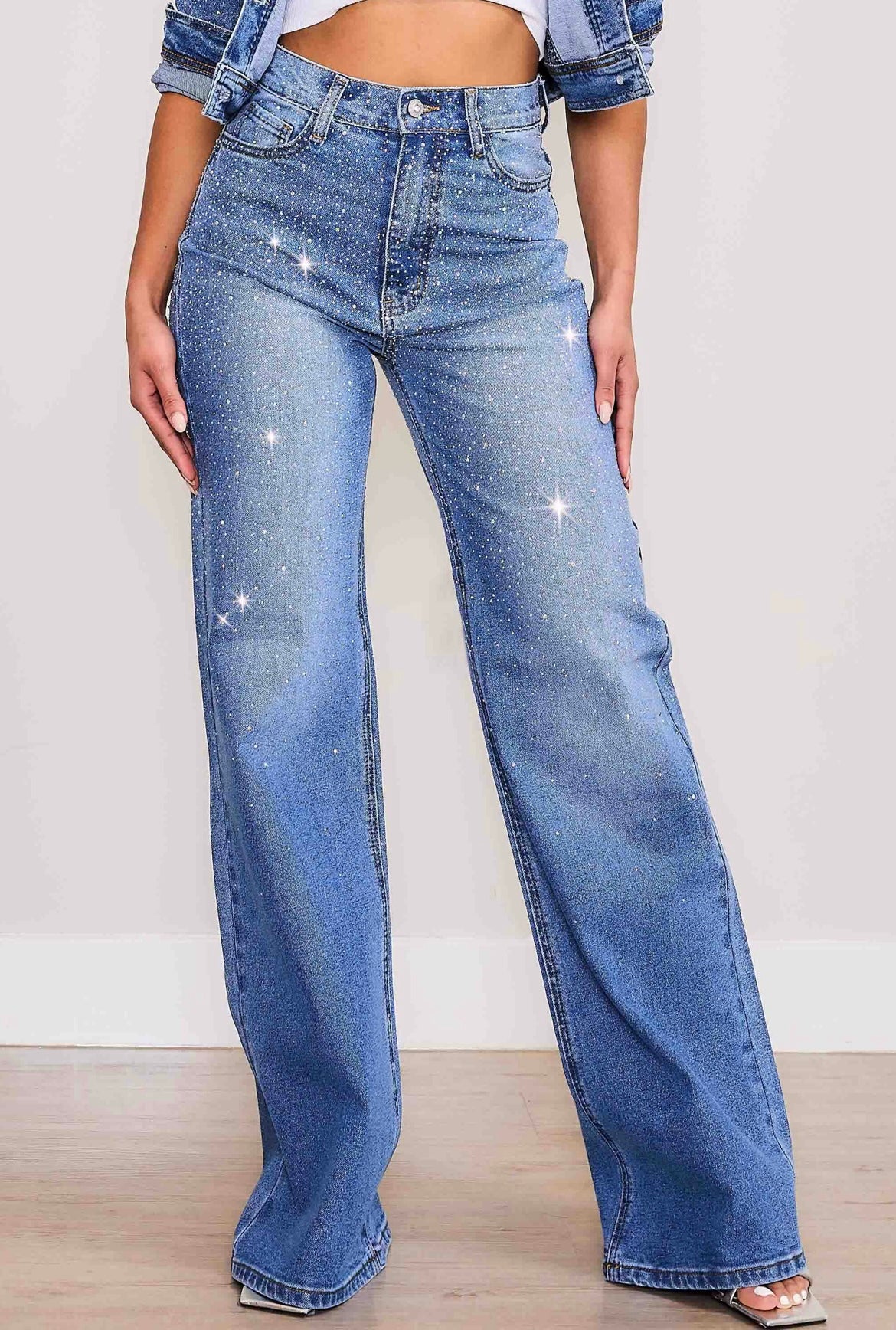 Rhinestone jeans